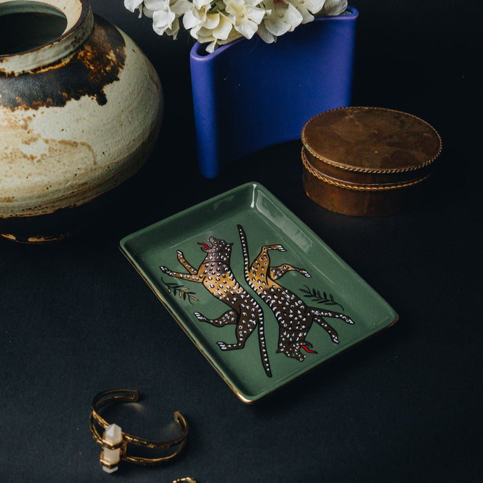 Leopard Ceramic Tray