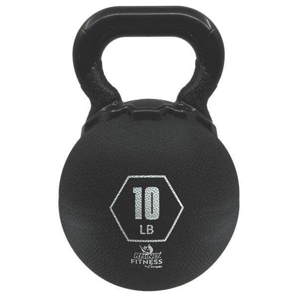 Champion Sports 10 LB Rhino Rubber Kettle Bell RKB10