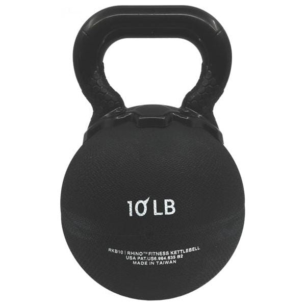 Champion Sports 10 LB Rhino Rubber Kettle Bell RKB10