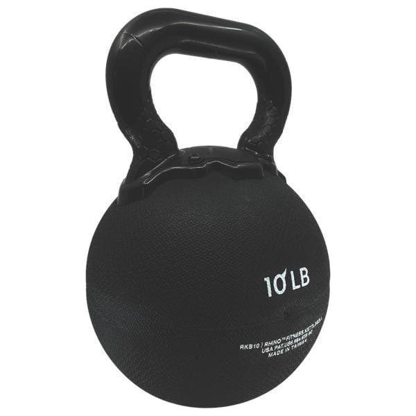 Champion Sports 10 LB Rhino Rubber Kettle Bell RKB10