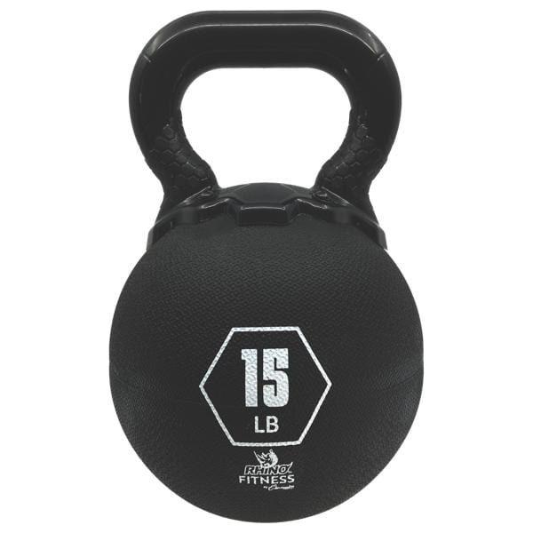 Champion Sports 15 LB Rhino Rubber Kettle Bell RKB15