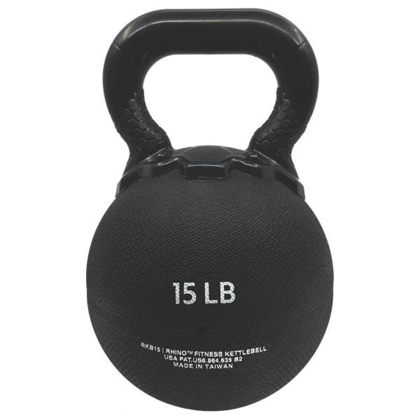 Champion Sports 15 LB Rhino Rubber Kettle Bell RKB15