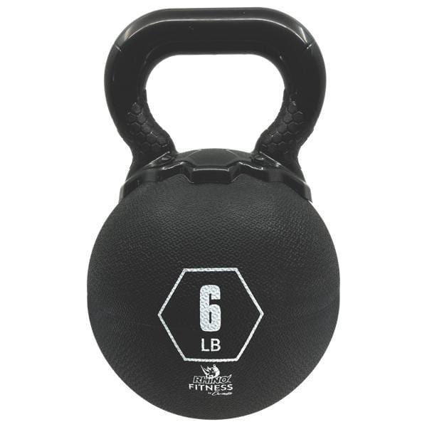 Champion Sports 6 LB Rhino Rubber Kettle Bell RKB6