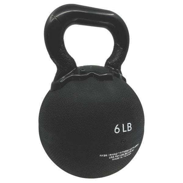 Champion Sports 6 LB Rhino Rubber Kettle Bell RKB6