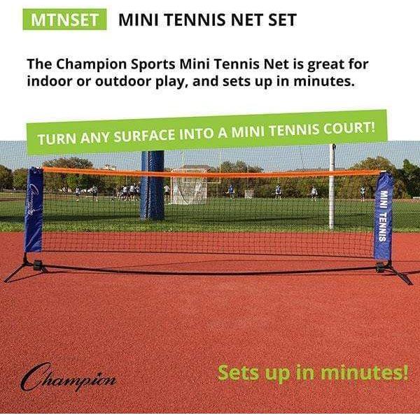 Champion Sports Portable Mini Tennis Net MTNSET