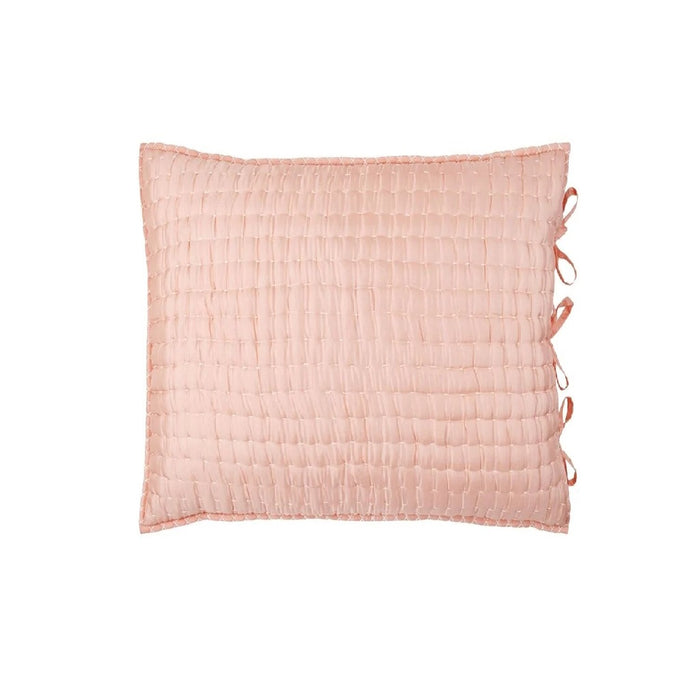 Chenevard Blossom & Peach Silk Euro Pillow Sham Euro Sham By Designers Guild