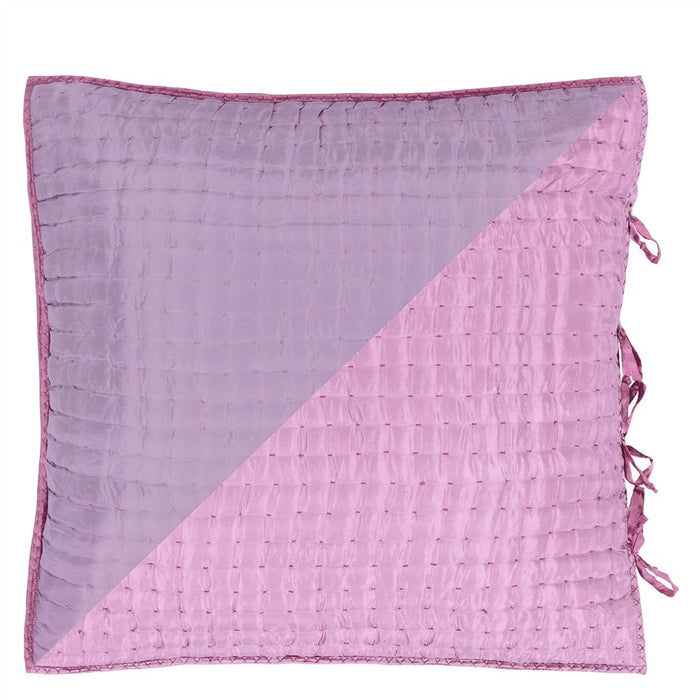 Chenevard Damson & Magenta Silk Euro Pillow Sham Euro Sham By Designers Guild