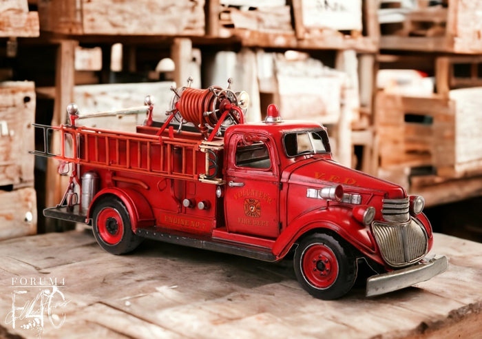 Chevy Fire Truck Model Ornament - 45cm