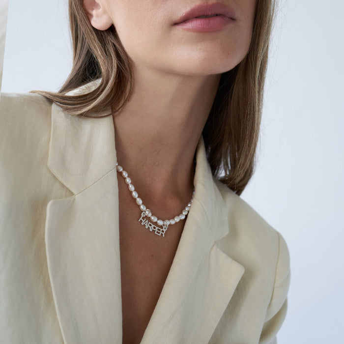 Chiara Pearl Name Necklace