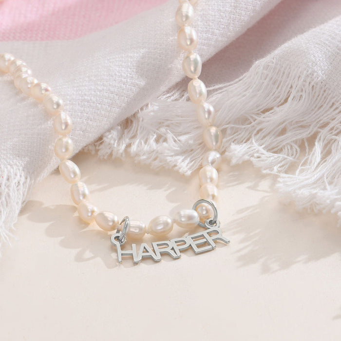 Chiara Pearl Name Necklace