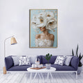 CHLOE FLORAL - BRUSHED FRAMED CANVAS