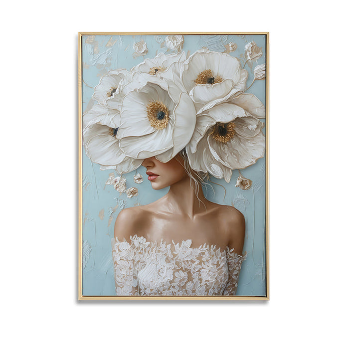 CHLOE FLORAL - BRUSHED FRAMED CANVAS