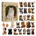 Christmas Gift 2025 Cat Advent Calendar - 24 Acrylic Kitten Ornaments Christmas Countdown