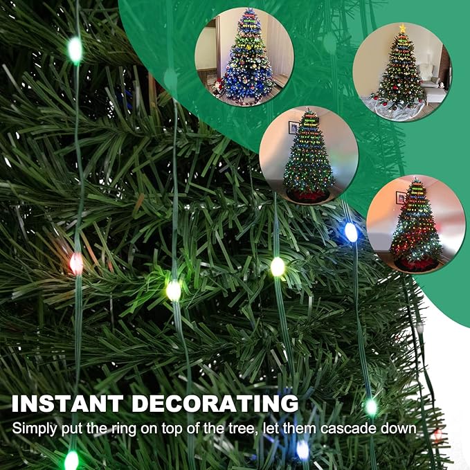 Christmas Tree Decoration LED Waterfall String Lights