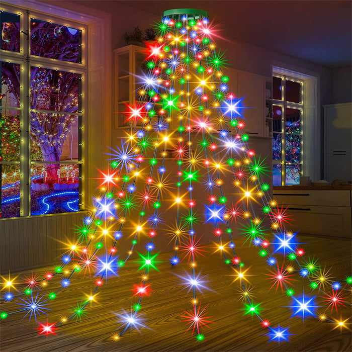 Christmas Tree Decoration LED Waterfall String Lights
