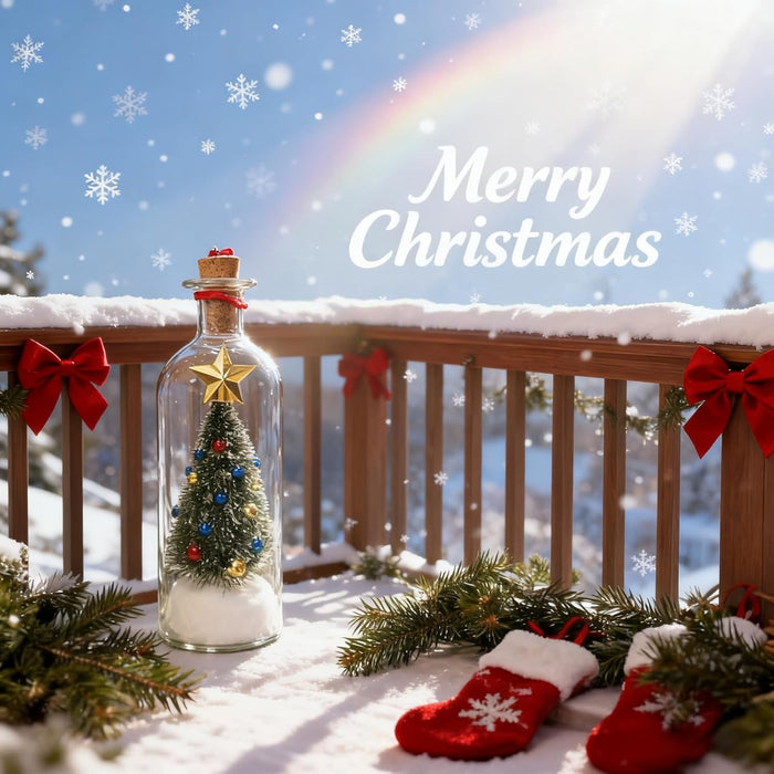 Christmas Tree Message In A Bottle