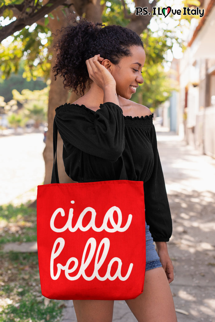 Ciao Bella Tote Bag - Red