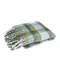 CLASSIC FARMHOUSE FAUX MOHAIR THROW BLANKET - FOREST GREEN