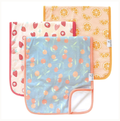 Clementine Copper Pearl Burp Cloths
