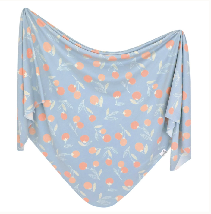 Clementine Copper Pearl Swaddle Blanket