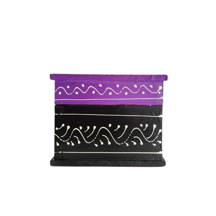 Colorful Hand-Painted Royal Elephant Wooden Jewellery Box   Wood Decorative