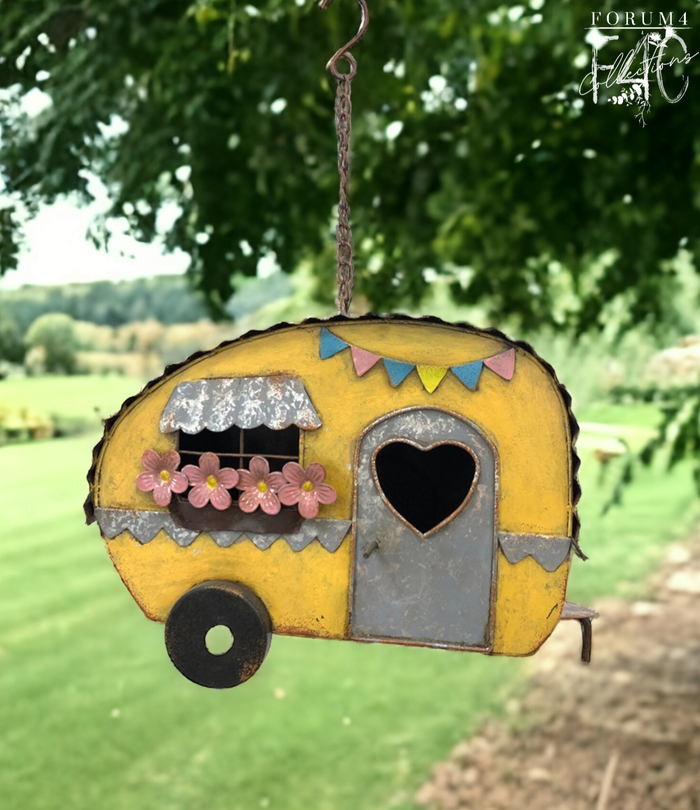 Colourful Caravan Hanging Bird house