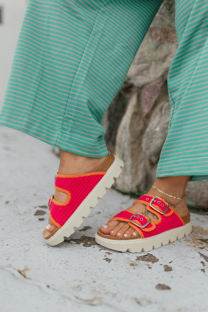 Corky's Pink Orange Rumor Has It Sandals - Macoma Boutique304 Sandals