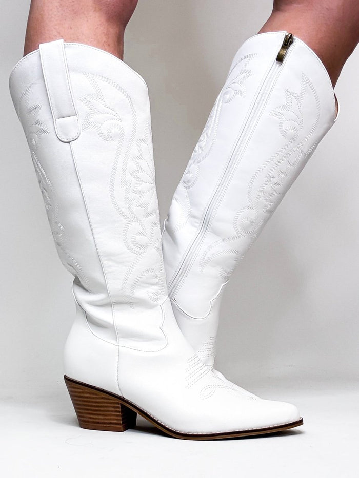 Corky's White Just In Case Boots - Wide Calf - Macoma Boutique303 Mules & Boots