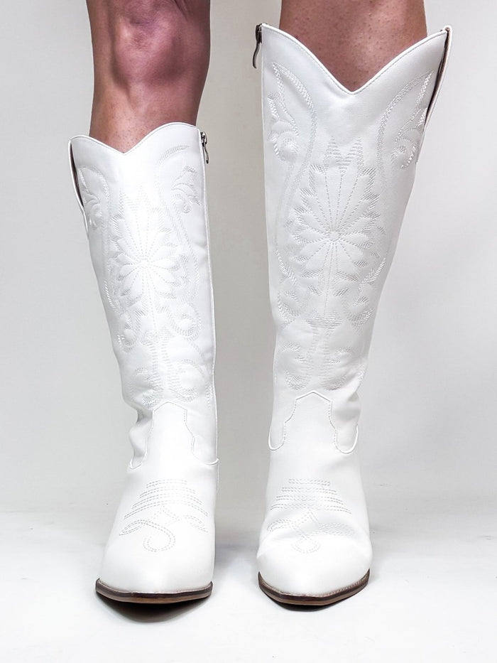 Corky's White Just In Case Boots - Wide Calf - Macoma Boutique303 Mules & Boots