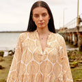 COTTON LONG SLEEVE MAXI DRESS - BOHO BLISS