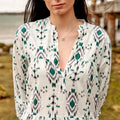 COTTON LONG SLEEVE MAXI DRESS - BOHO BREEZE