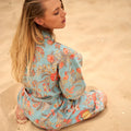 COTTON WAFFLE BATH ROBE KIMONO - SERENE SANCTUARY
