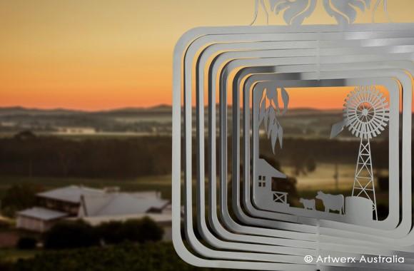 COUNTRY FARM LIFE - STAINLESS STEEL WIND WHIRL SPINNER