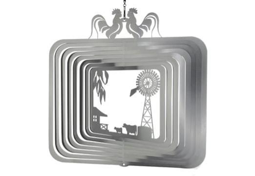 COUNTRY FARM LIFE - STAINLESS STEEL WIND WHIRL SPINNER