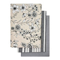 CREAM - 3PC BLOSSOM TEA TOWEL PACK