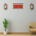 Crimson Procession of Divine Animals Miniature Painting   Paintings