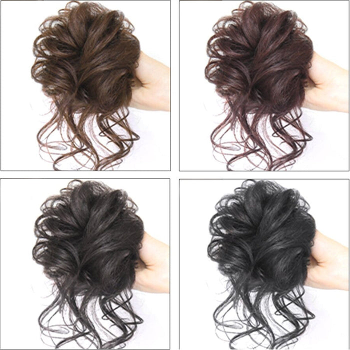 Messy Curly Hair Bun Scrunchie Extensions-Boots N Bags Heaven-Boots N Bags Heaven