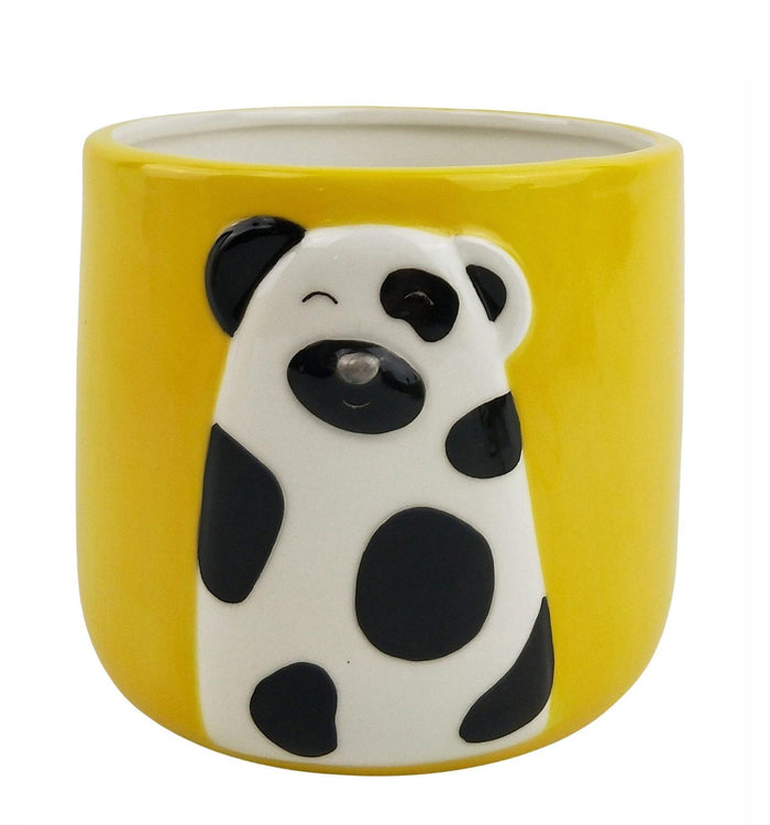 CUTE DOG PLANTER - YELLOW 13CM
