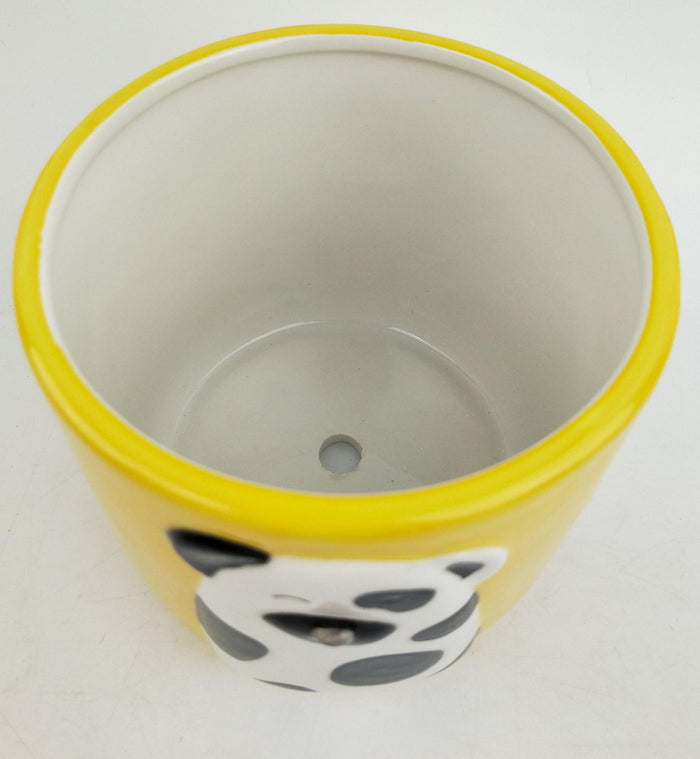 CUTE DOG PLANTER - YELLOW 13CM