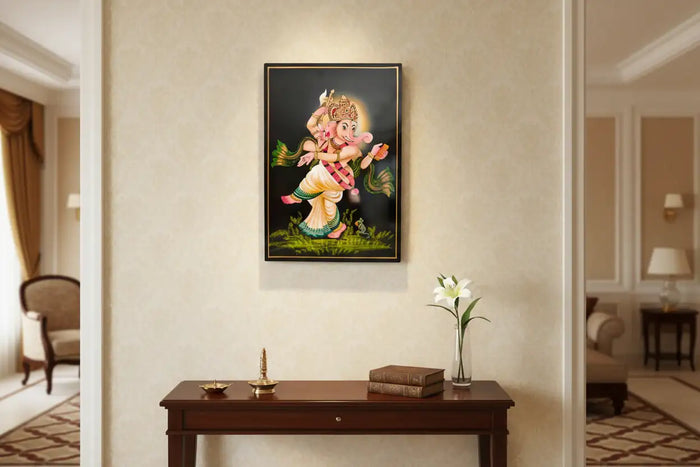 Dancing Ganesha Nirmal Painting   Paintings
