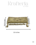 Decorative Brass Devotional Stools with Bell Design   Brass Ware