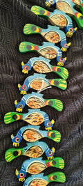 Decorative Wooden Peacock Hanging – Traditional Art Piece Balaji varanasi