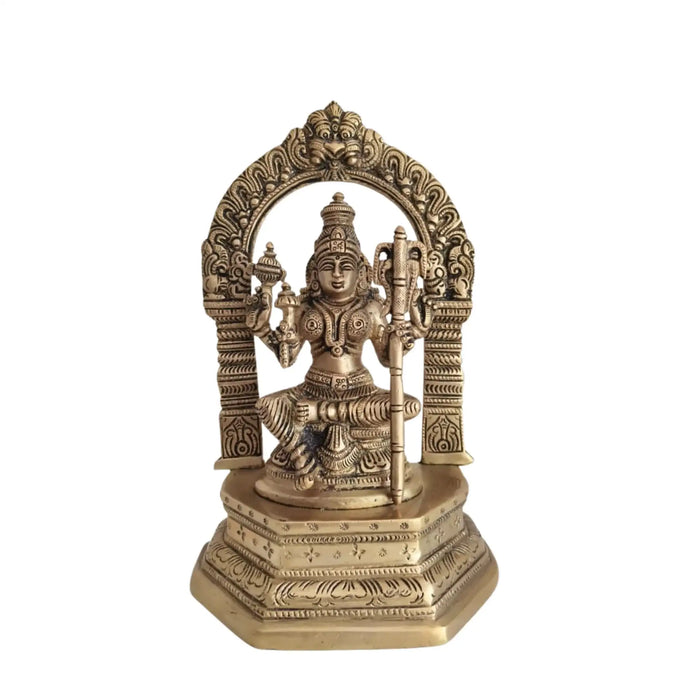 Divine Brass Annapoorna Devi Idol - Goddess of Food & Nourishment   Brass Ware