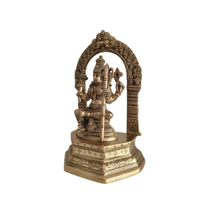 Divine Brass Annapoorna Devi Idol - Goddess of Food & Nourishment   Brass Ware