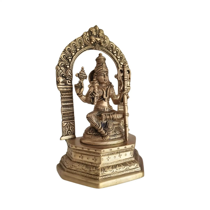 Divine Brass Annapoorna Devi Idol - Goddess of Food & Nourishment   Brass Ware