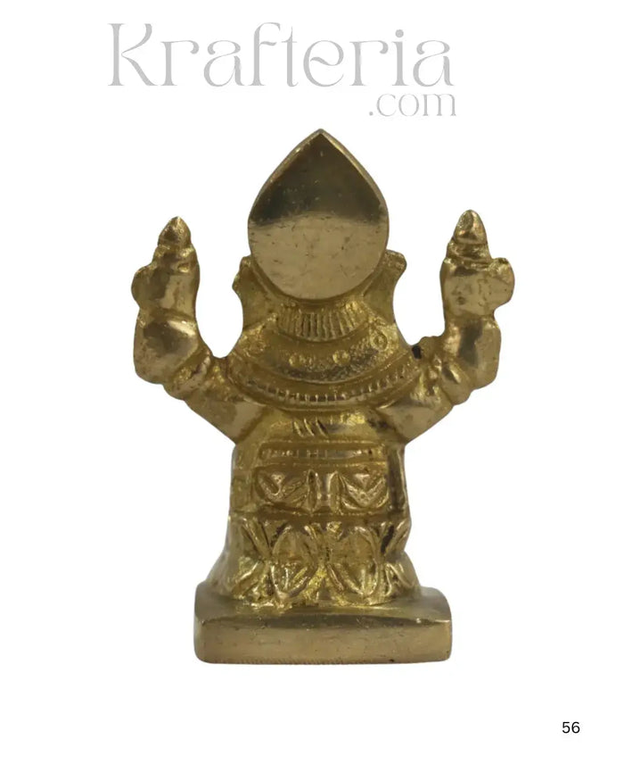 Divine Brass Ganesha Idol – Remover of Obstacles   Brass Ware