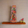 Divine Dashavatara Floral Leather Puppetry Lamp   Leather Paintings