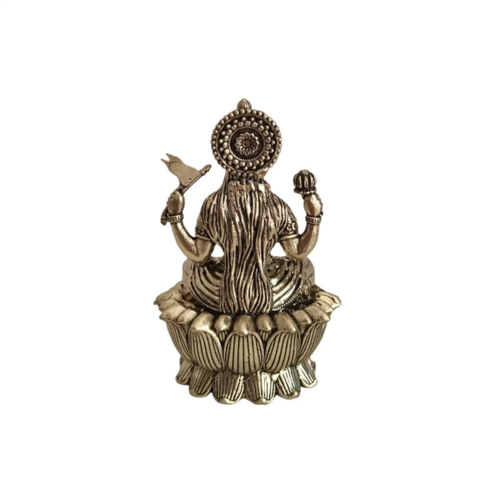 Divine Goddess Lakshmi Brass Idol – Epitome of Prosperity and Grace   Brass Ware