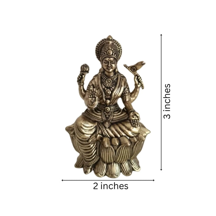 Divine Goddess Lakshmi Brass Idol – Epitome of Prosperity and Grace   Brass Ware