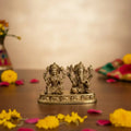 Divine Prosperity – Lakshmi Devi and Ganesha Brass Idol   Brass Ware